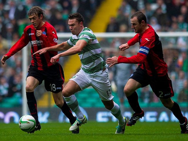 Derk Boerrigter in action for Celtic.