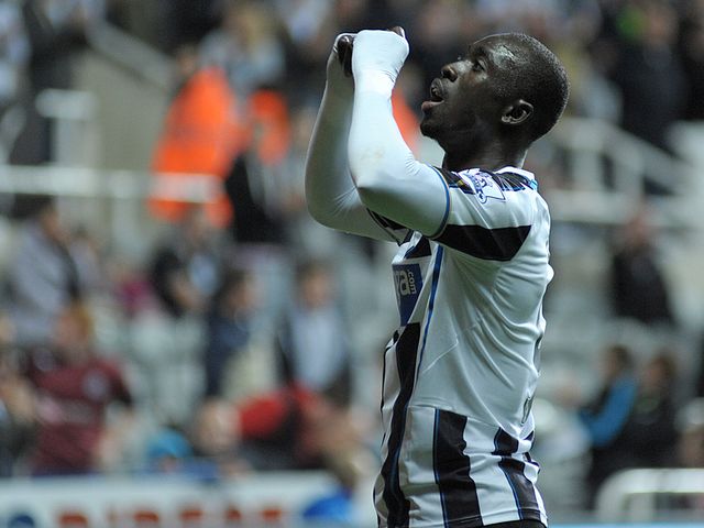 Cisse celebrates his strike against Leeds