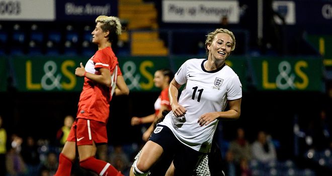 Toni Duggan: Scored England's second goal against Wales
