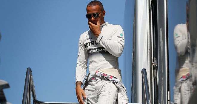 Lewis Hamilton: Damaged his car at Parabolica