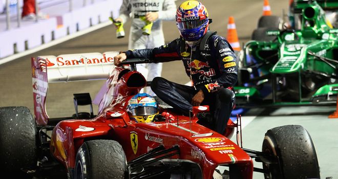 Mark Webber: Pays a hefty price for catching a lift with Alonso