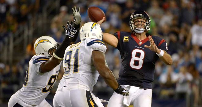 Matt Schaub: Three TD passes and a winning late drive