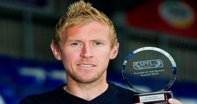 Richie Foran: Scottish Premiership Player of the Month for August