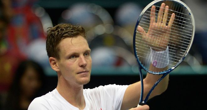 Tomas Berdych: Will meet Milos Raonic in the Thailand Open final on Sunday