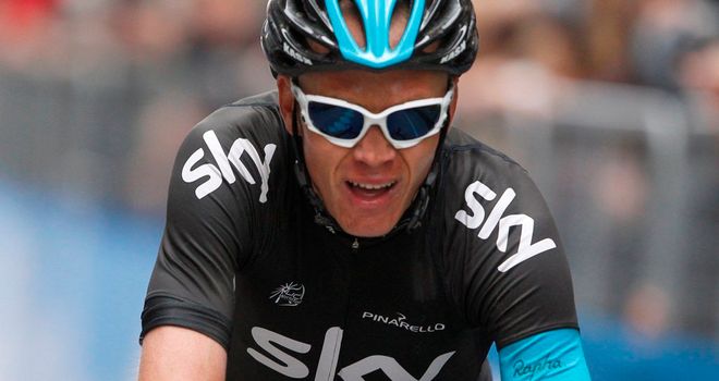 Chris Froome admitted he struggled in the world road race