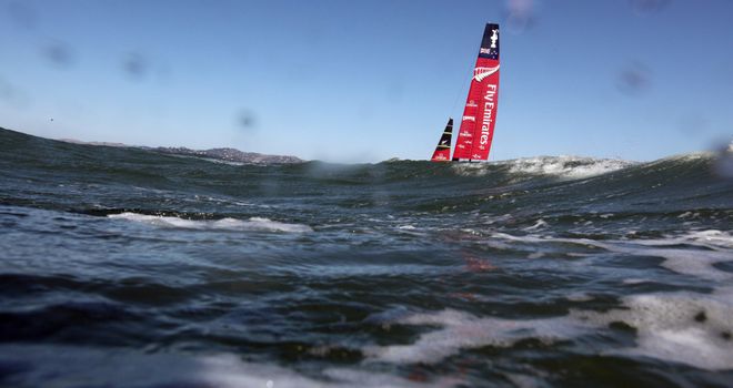 Emirates Team New Zealand: Warming up before high winds put paid to Tuesday's sailing