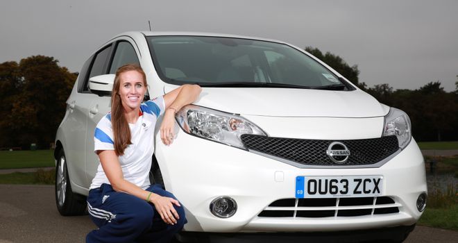 Helen Glover joins Nissan at the launch of the new Note at Eton Dorney (www.nissan.co.uk)