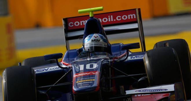Jolyon Palmer: On pole in Singapore