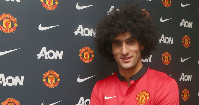Marouane Fellaini: Links up again with David Moyes