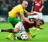 Scott Brown: The Celtic midfielder was upbeat with his side's performance despite a 2-0 defeat to AC Milan