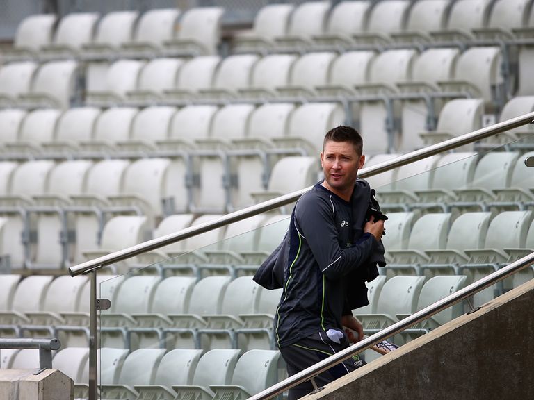 Michael Clarke: Resumed batting practice