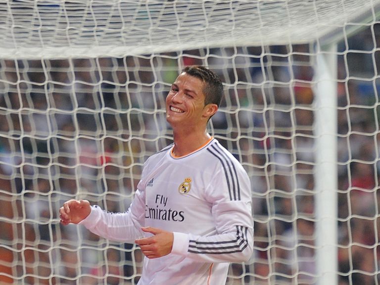Cristiano Ronaldo celebrates for Real Madrid