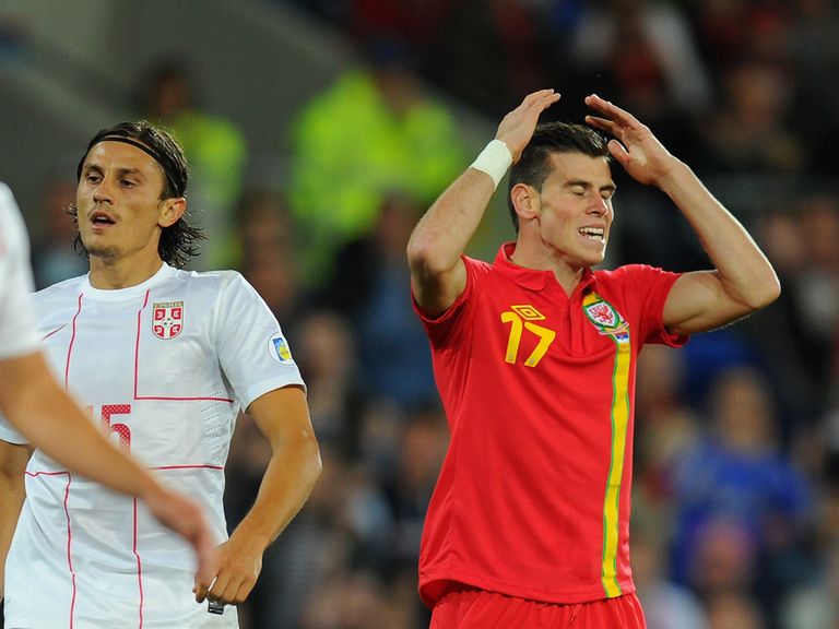 Gareth Bale: Played 32 minutes for Wales against Serbia