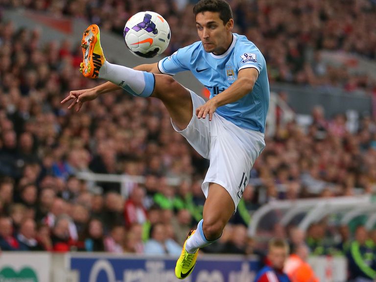 Jesus Navas: Admits Manchester derby can be considered a 'six-pointer'
