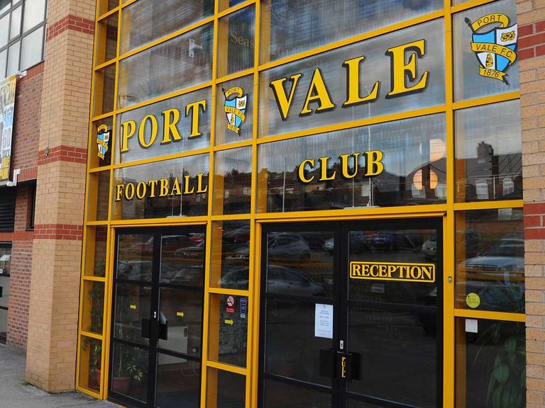 Trouble broke out at Port Vale