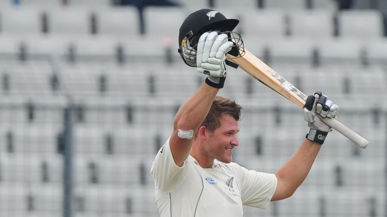 Corey Anderson: secured maiden Test century in only his second match