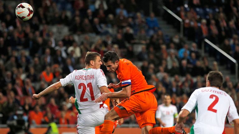 Robin van Persie: With his first for the Netherlands