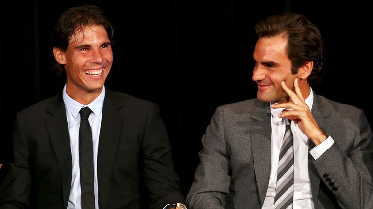 Nadal (left) thinks Federer can contend at the Australian Open