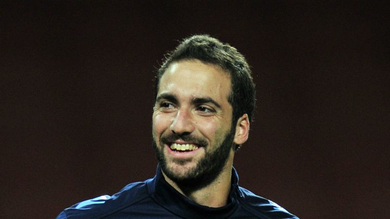 Gonzalo Higuain: Delighted to be linked with Arsenal during the summer
