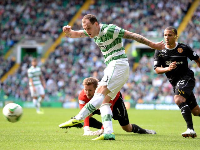 Anthony Stokes opens the scoring for Celtic