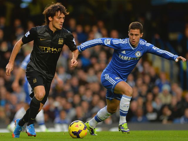 Silva gets away from Hazard.