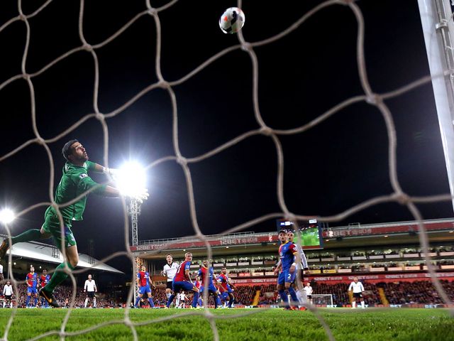 Sidwell's volley flies past Julian Speroni