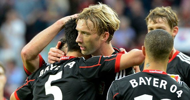 Simon Rolfes celebrates after finding the net