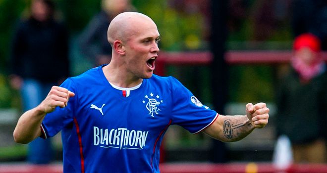 Nicky Law celebrates his goal