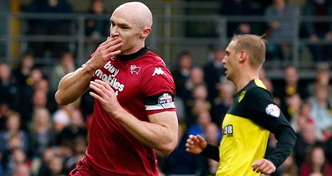 Sammon: Celebrates winner at Watford