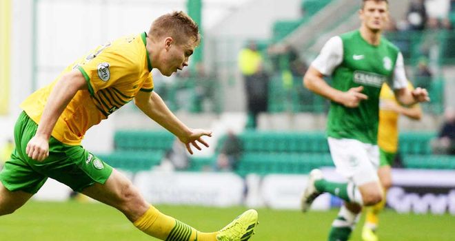 James Forrest: Curls home the equaliser for Celtic