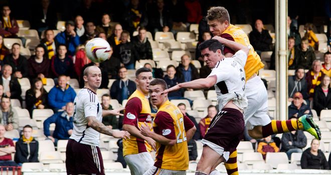 Shaun Hutchinson: Heads home the Motherwell winner