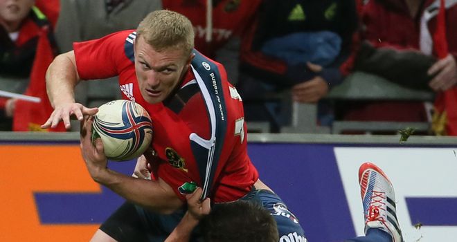 Keith Earls: Out of Samoa clash on Saturday
