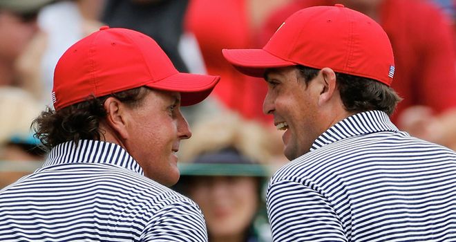 Phil Mickelson and Keegan Bradley: Went to the turn in just 30