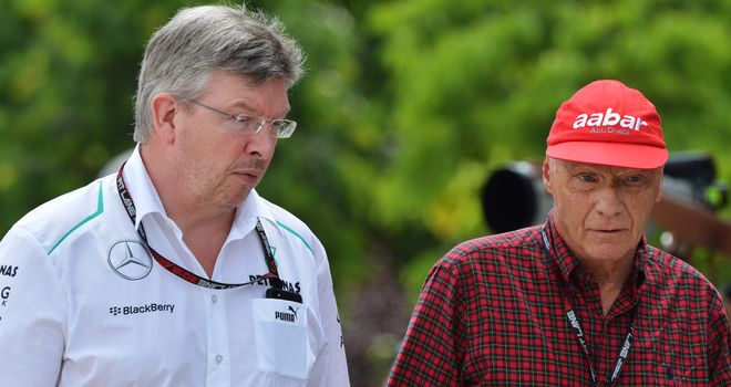 Niki Lauda says Ross Brawn is only "50-50" to stay with Mercedes