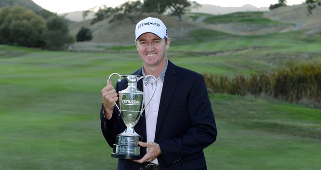 Jimmy Walker celebrates his maiden Tour title