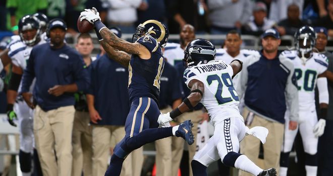 Walter Thurmond (right) is a key man for the Seahawks