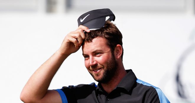 Scott Jamieson smiles after he just misses out on historic round of 59