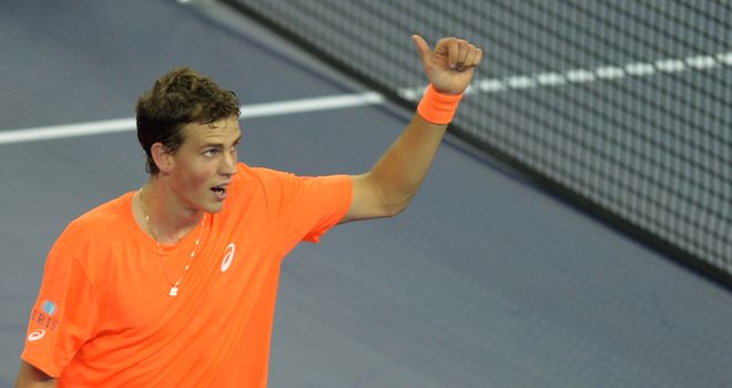 Vasek Pospisil: Had too much for Lleyton Hewitt at Erste Bank Open