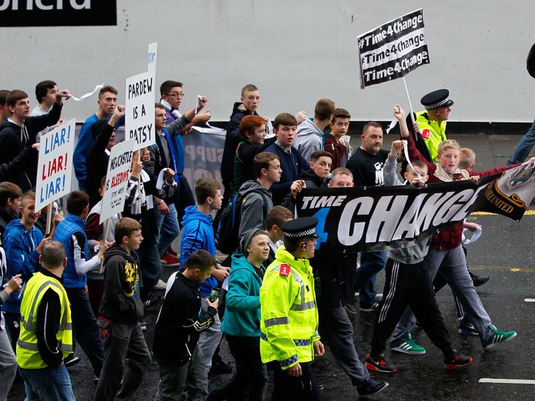 Newcastle fans on the match before Saturday's game