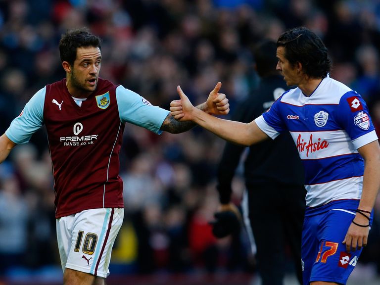 Danny Ings scored both goals in Burnley's 2-0 win over QPR.