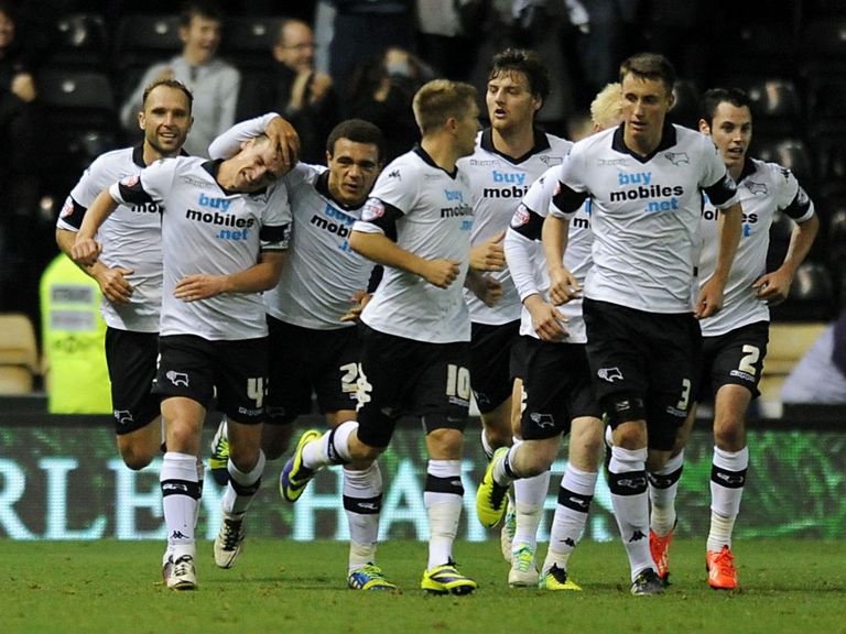 Derby came from 4-1 down to salvage a 4-4 draw