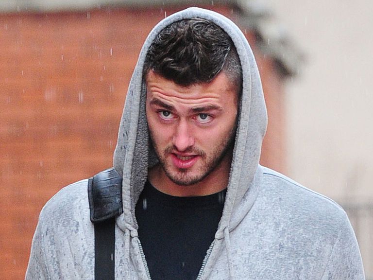 Gary Madine arrives at Leeds Crown Court on Friday.