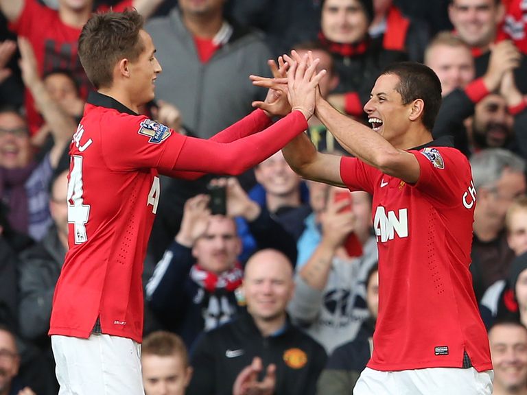 Adnan Januzaj (left): Continues to impress his manager