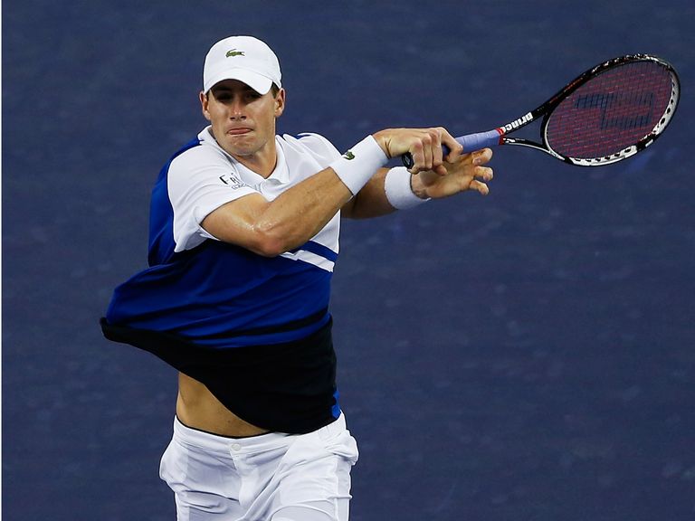 John Isner: Blasted 29 aces in his hard-fought victory over Giraldo