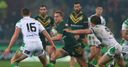 Kangaroos leap over Wolfhounds