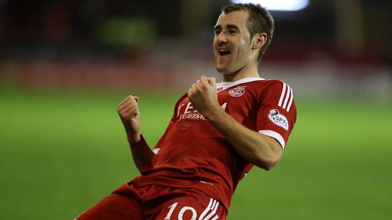 Niall McGinn: Two goals for Aberdeen striker at Hibernian
