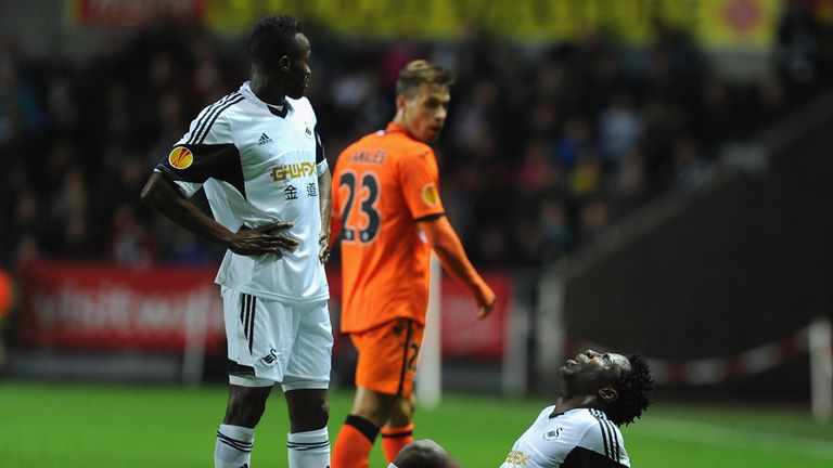 Wilfried Bony: Suffered a hamstring injury against Valencia