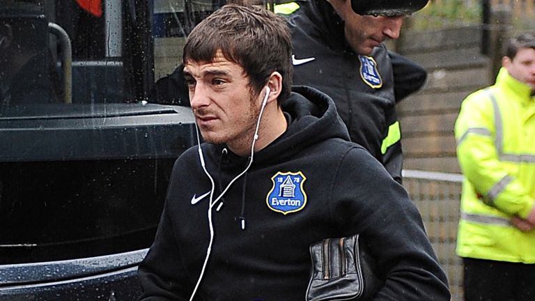 Leighton Baines: Injured in Merseyside derby