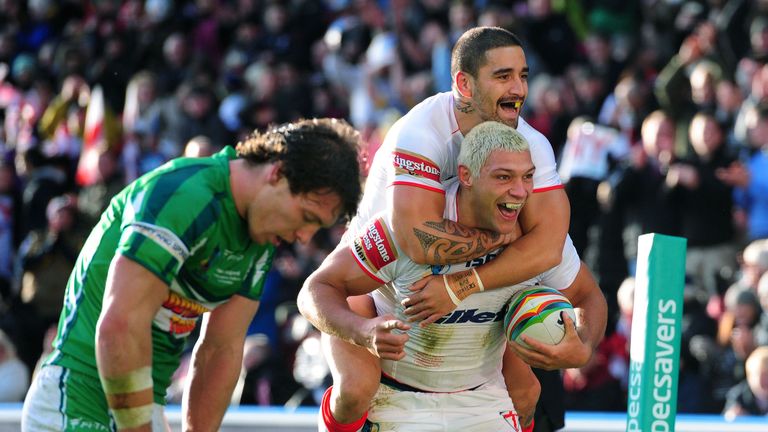 Ryan Hall: England winger scored first-half hat-trick against Ireland at Rugby League World Cup