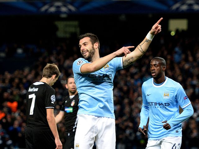 Alvaro Negredo came off the bench to score City's third